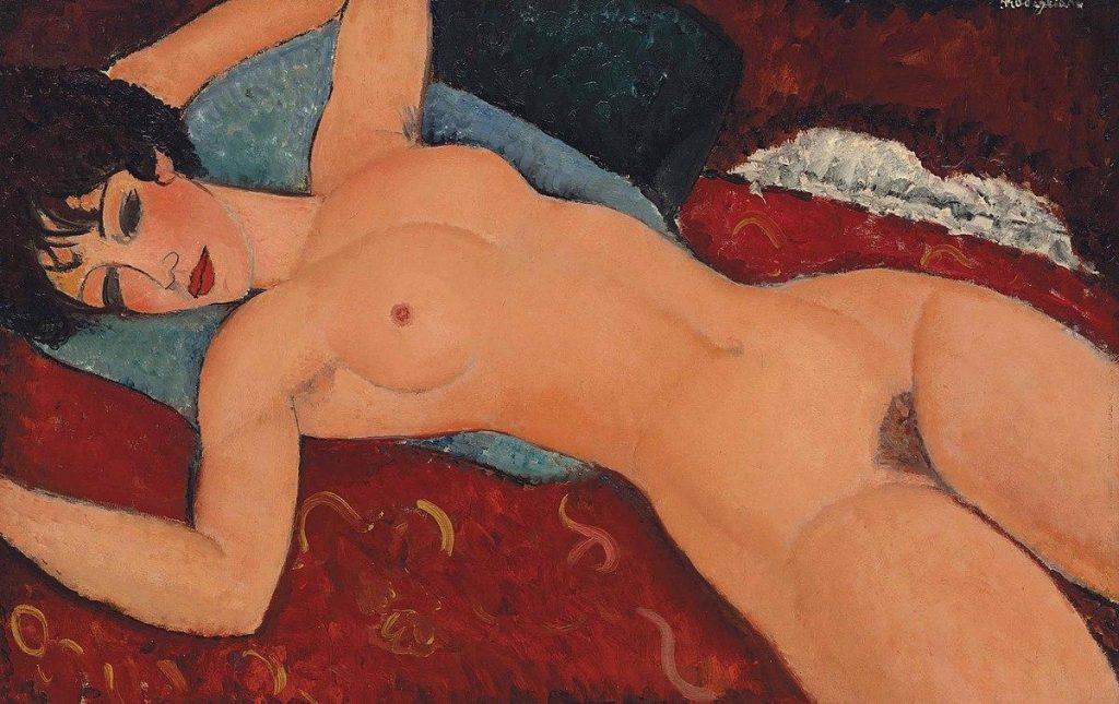 Amedeo Modigliani, Desnudo reclinado , 1917
