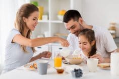 desayuno en familia
